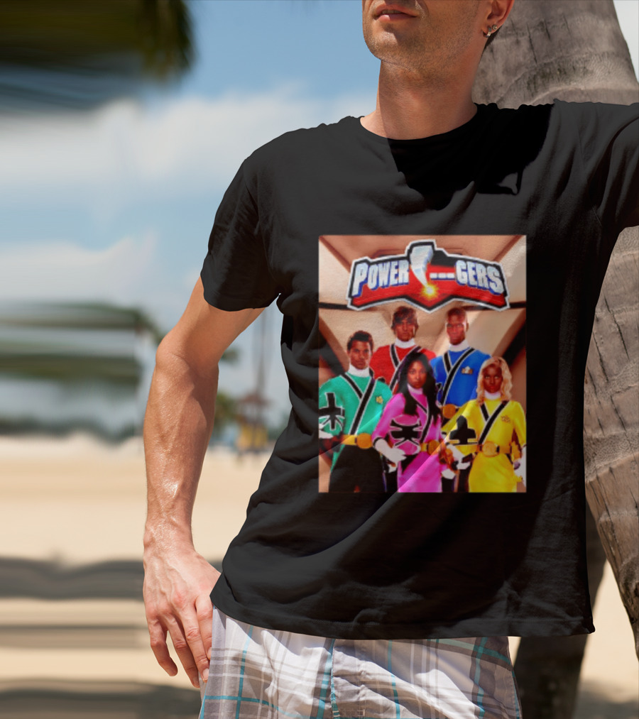 Power Rangers SPD Team Uniforms Super Sentai Action Figures T-Shirt
