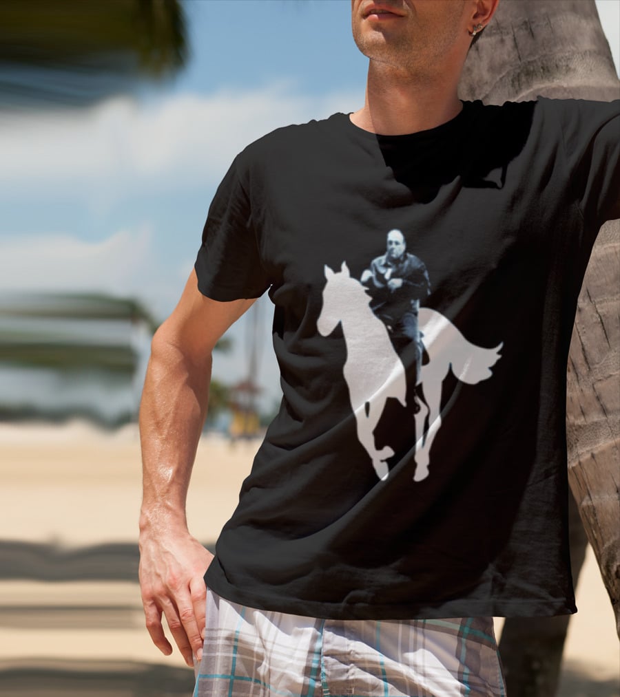 Rogue Co Pie O My Own Summer Millennial Sopranos Iconic Horse Scene T-Shirt
