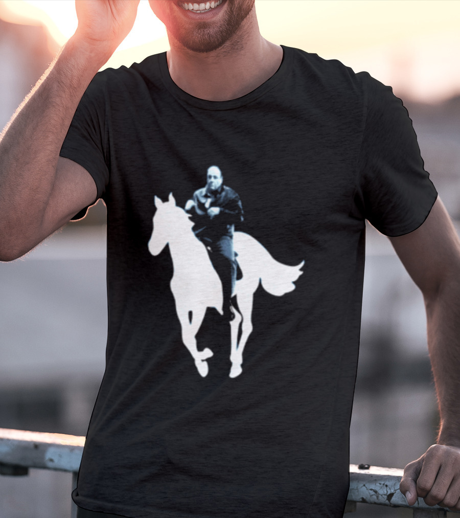 Rogue Co Pie O My Own Summer Millennial Sopranos Iconic Horse Scene T-Shirt