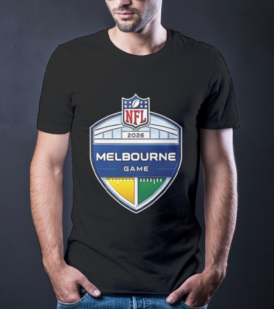 San Francisco 49ers NFL 2026 Melbourne Game Two Sided T-Shirt