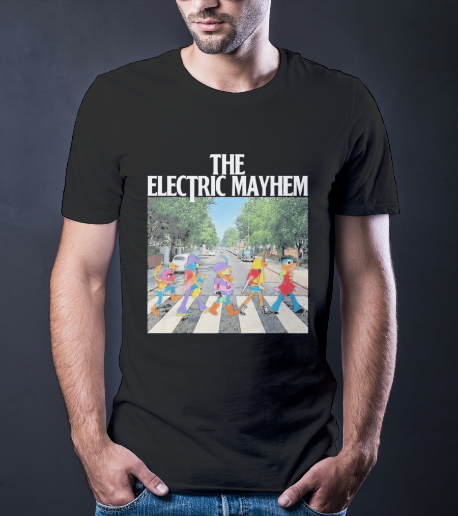 The Electric Mayhem Muppets Abbey Road Crossing Iconic Scene T-Shirt