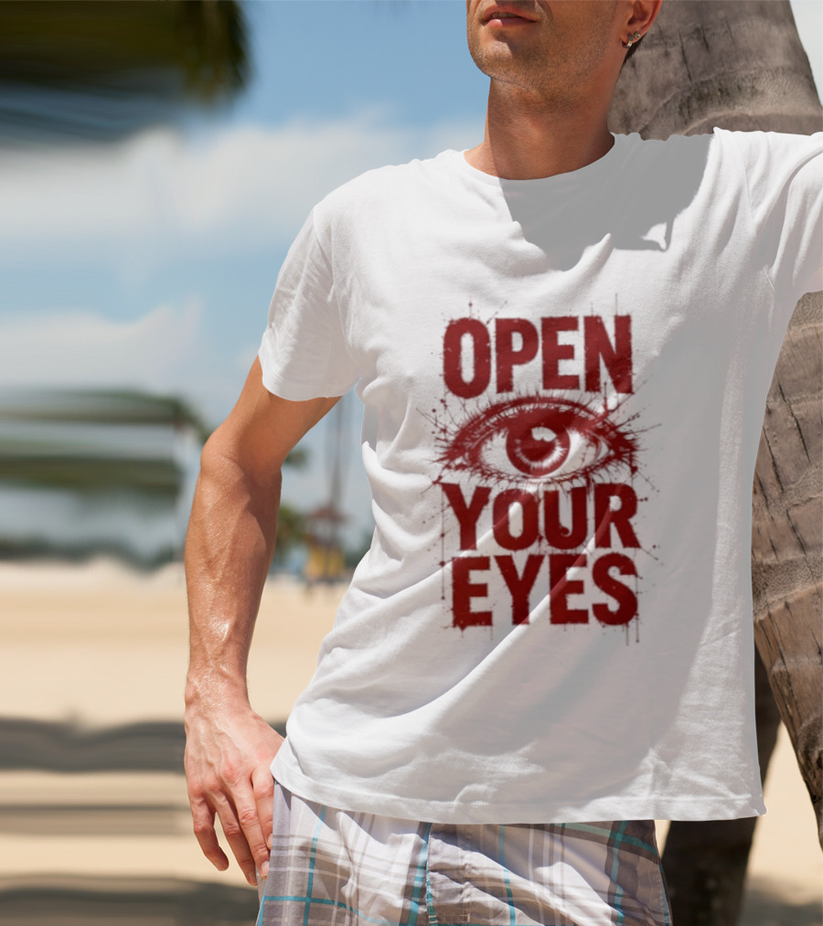 OPEN YOUR EYES Red Splatter Eye T-Shirt