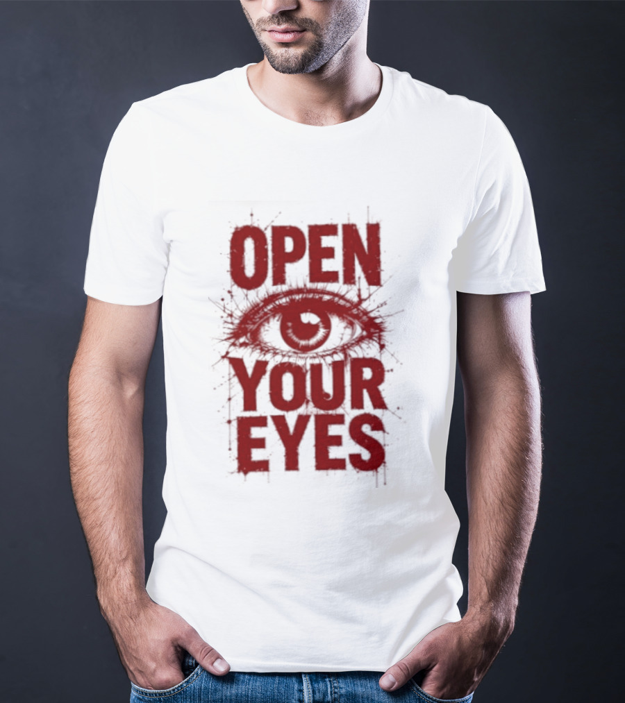 OPEN YOUR EYES Red Splatter Eye T-Shirt