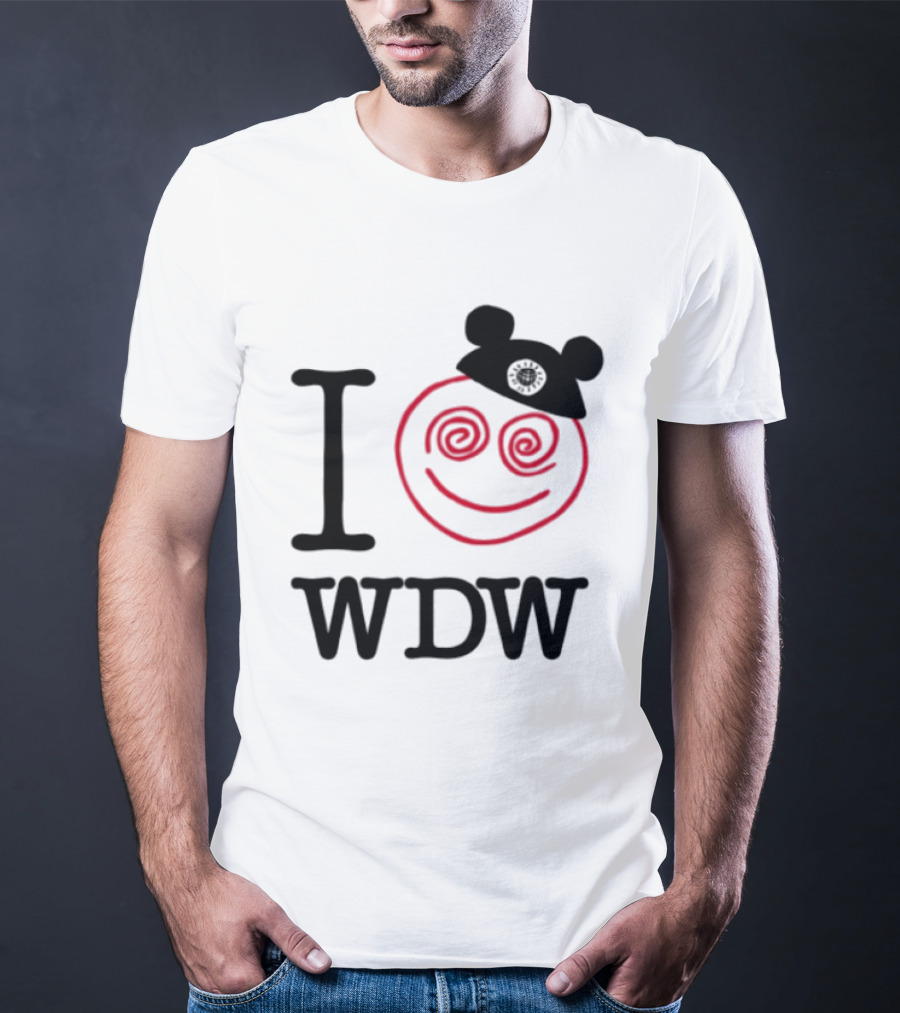 I Love WDW Lost Bros Store All The Time Disney Mickey Hat Smiley Face T-Shirt