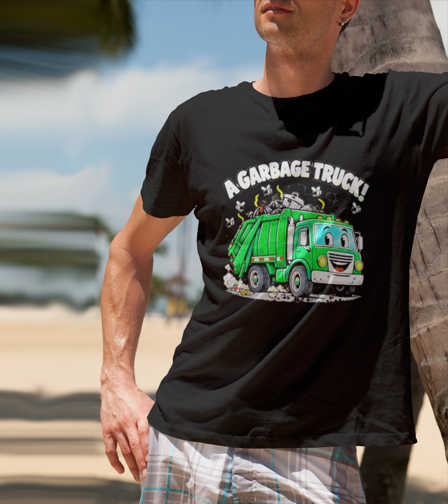 A Garbage Truck Cartoon Animation Fun T-Shirt