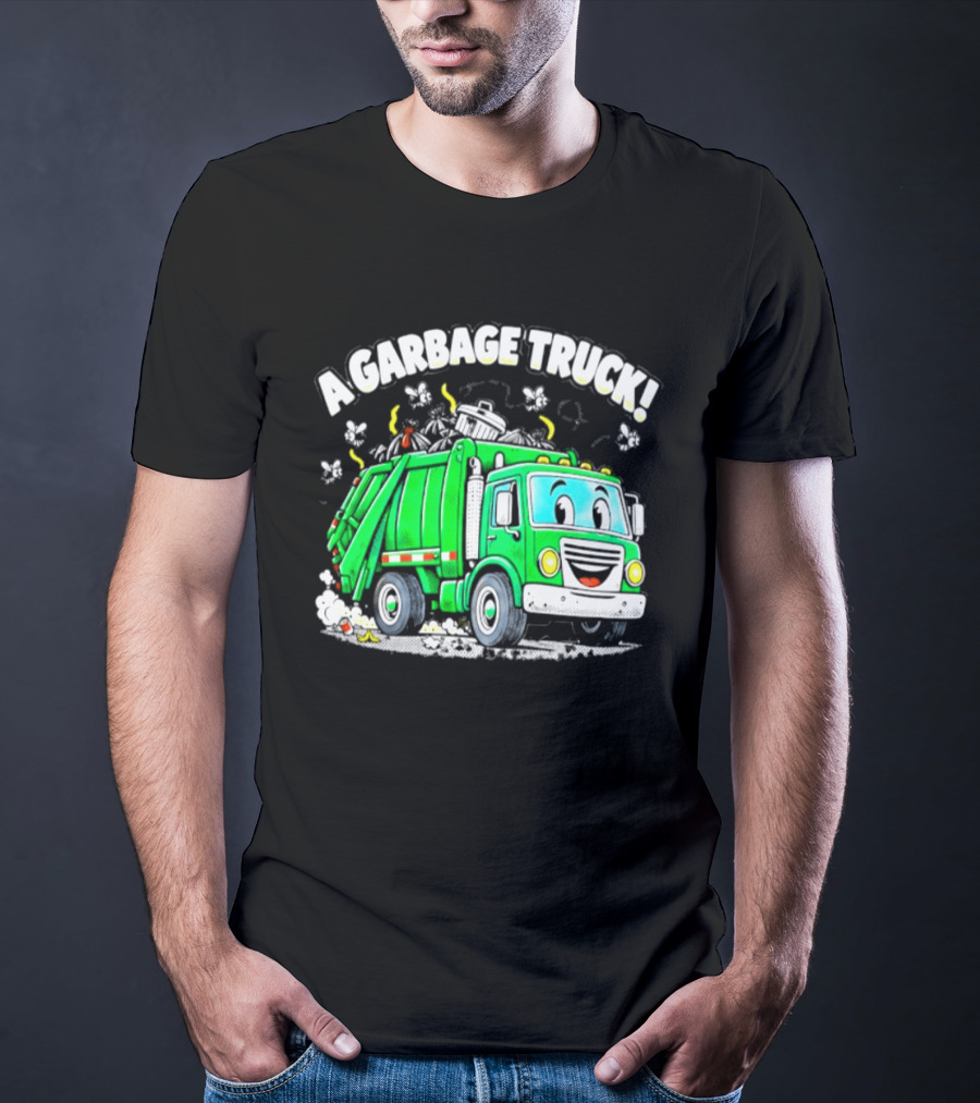 A Garbage Truck Cartoon Animation Fun T-Shirt
