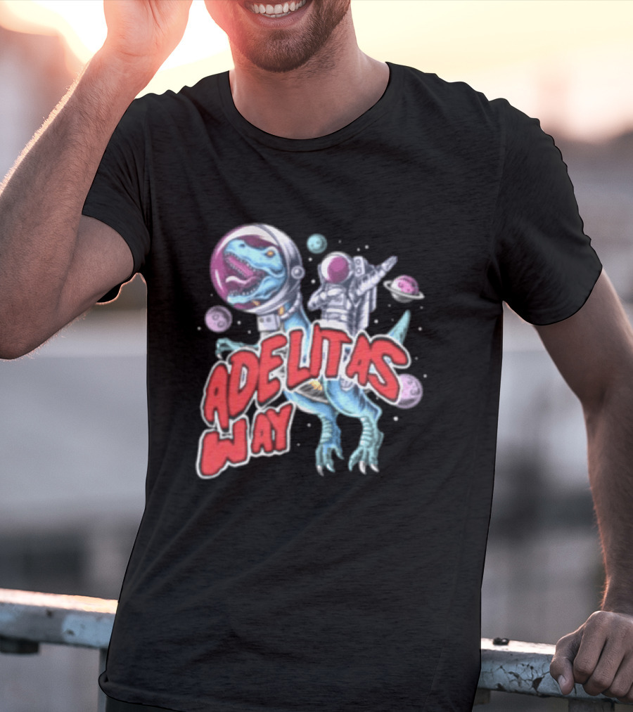 Adelitas Way Space Dinosaur Astronaut Rex T-Shirt