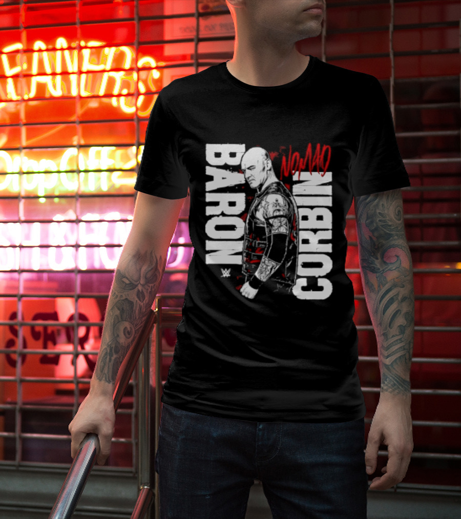 Baron Corbin WWE Nomad Vertical Name Wrestling Superstar T-Shirt