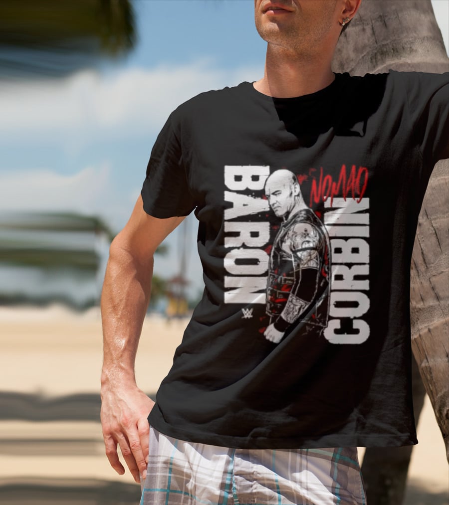 Baron Corbin WWE Nomad Vertical Name Wrestling Superstar T-Shirt