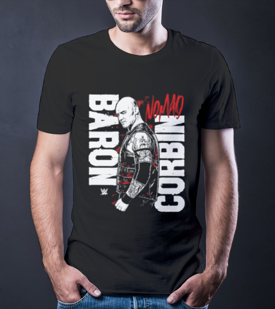 Baron Corbin WWE Nomad Vertical Name Wrestling Superstar T-Shirt