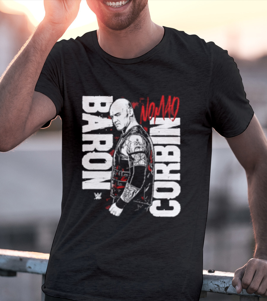 Baron Corbin WWE Nomad Vertical Name Wrestling Superstar T-Shirt