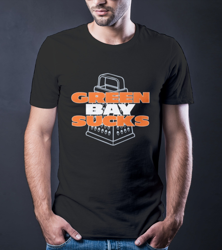 Chicago Bears Green Bay Sucks Cheese Grater T-Shirt