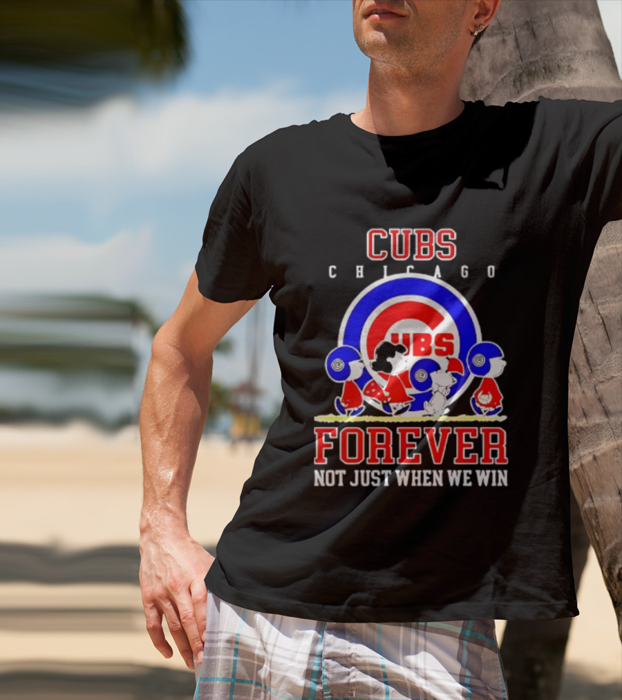 Chicago Cubs Peanuts Abbey Road Forever Not Just When We Win T-Shirt