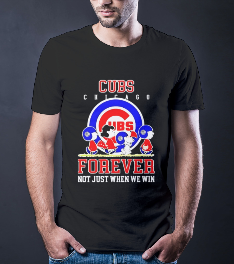 Chicago Cubs Peanuts Abbey Road Forever Not Just When We Win T-Shirt