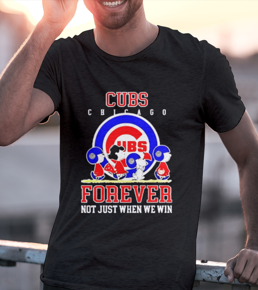 Chicago Cubs Peanuts Abbey Road Forever Not Just When We Win T-Shirt