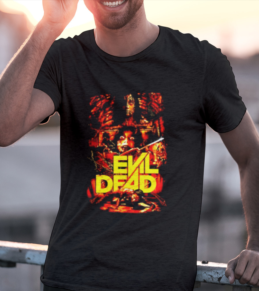 Evil Dead Classic Horror Movie Sam Raimi Iconic Cult T-Shirt