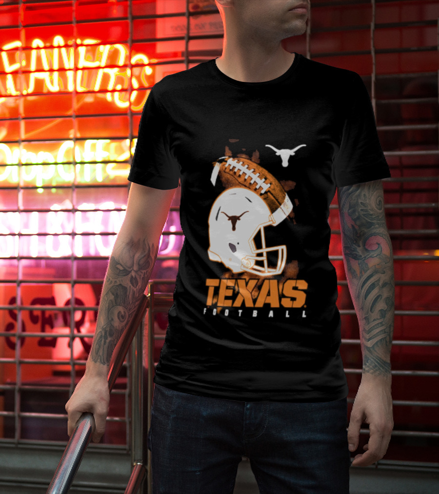 Texas Longhorns Football Helmet Glory NCAA Highlights T-Shirt