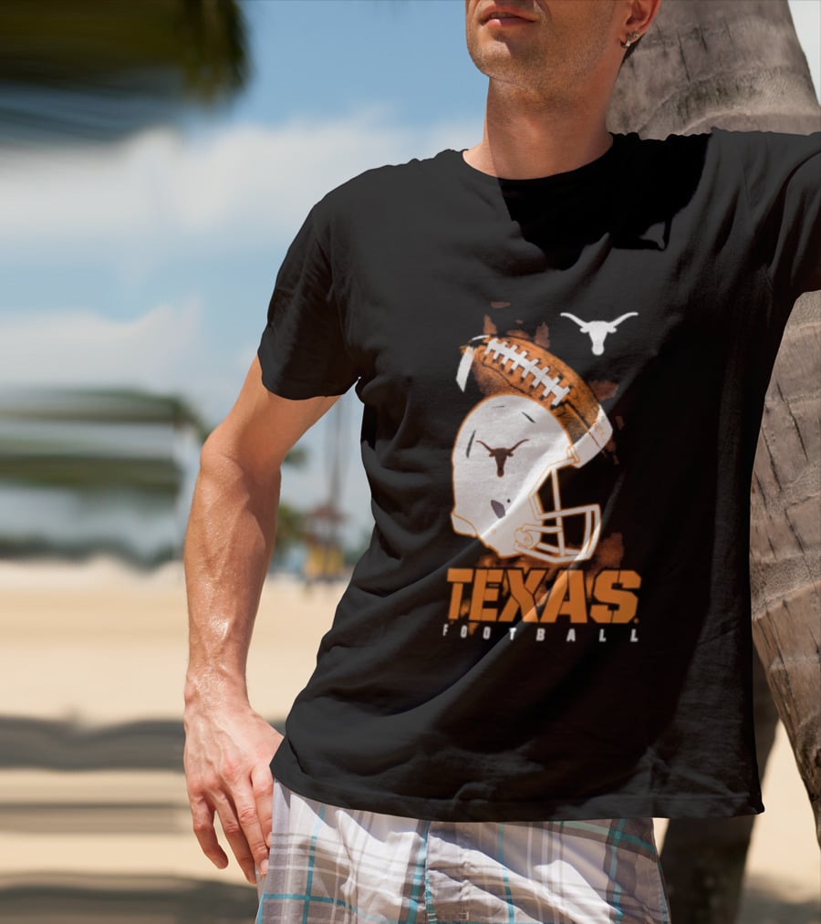 Texas Longhorns Football Helmet Glory NCAA Highlights T-Shirt