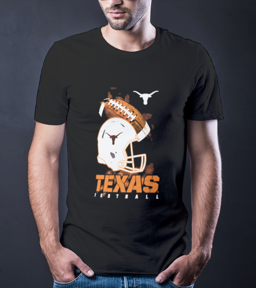 Texas Longhorns Football Helmet Glory NCAA Highlights T-Shirt