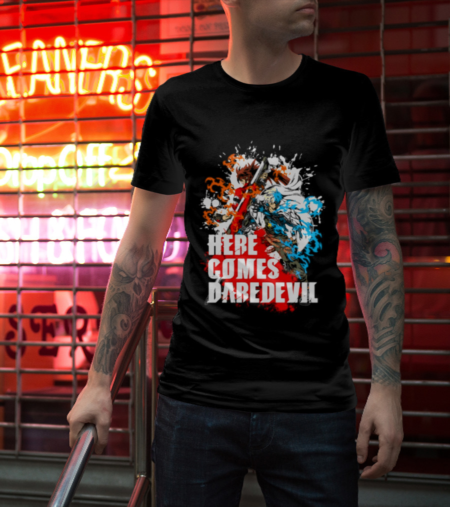 Here Comes Daredevil Guilty Sol Badguy Vibrant Splash T-Shirt