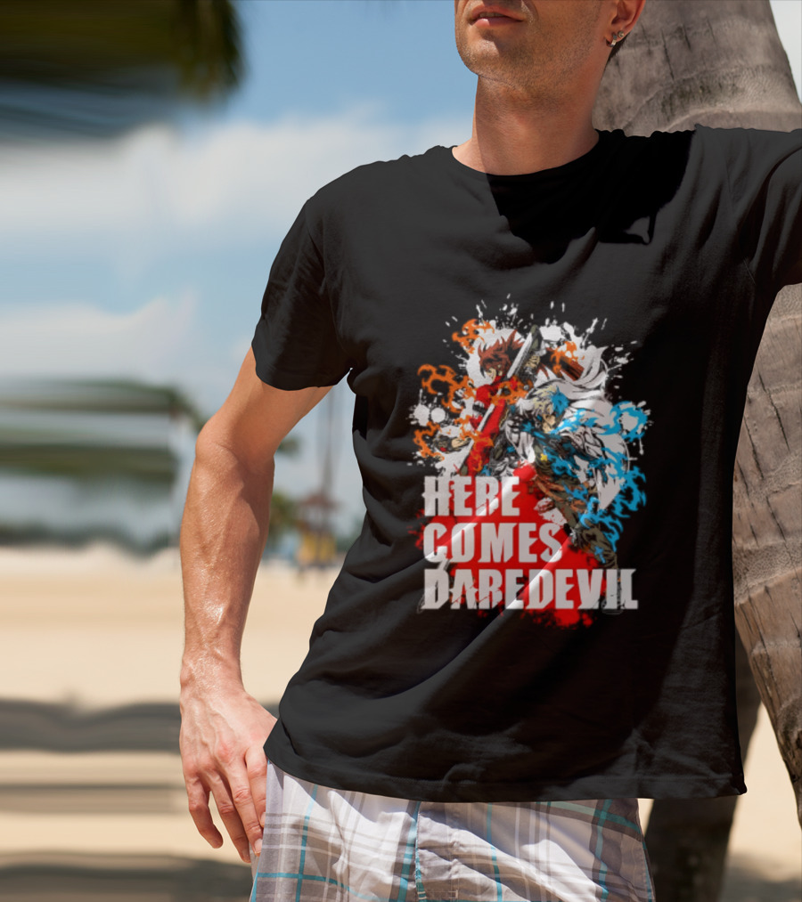 Here Comes Daredevil Guilty Sol Badguy Vibrant Splash T-Shirt