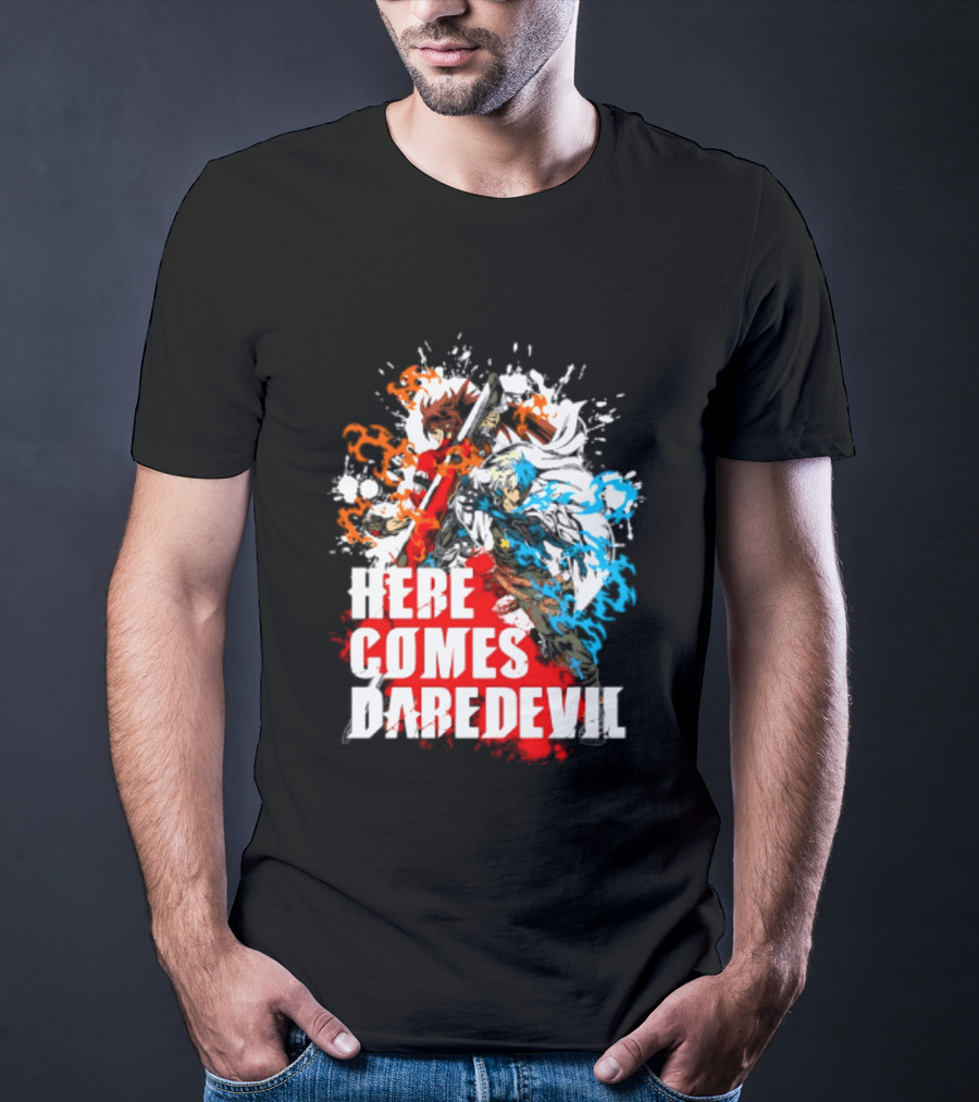 Here Comes Daredevil Guilty Sol Badguy Vibrant Splash T-Shirt
