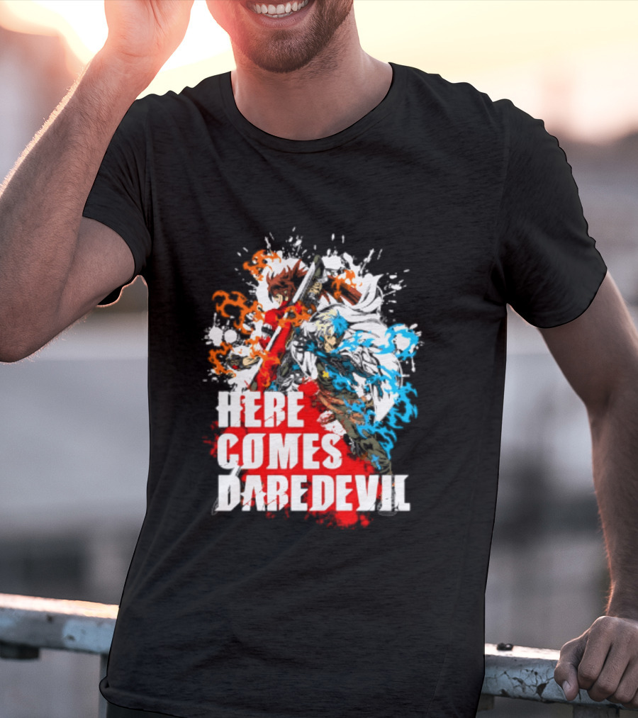 Here Comes Daredevil Guilty Sol Badguy Vibrant Splash T-Shirt