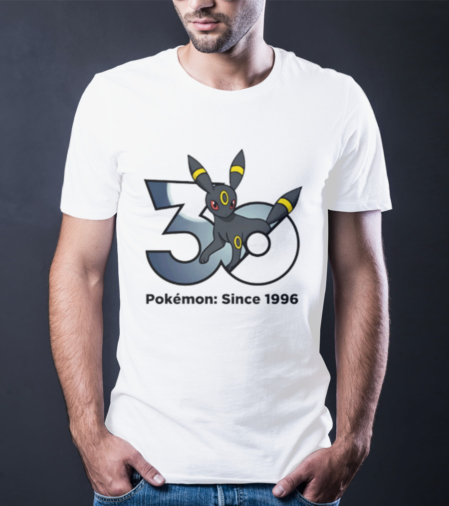 Umbreon Pokemon 30th Anniversary 1996 Celebration T-Shirt