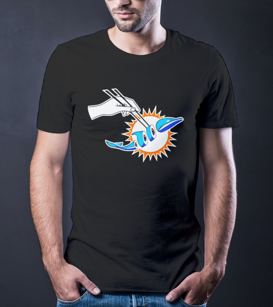 Maxx Crosby Las Vegas Raiders Sushi Miami Dolphin T-Shirt