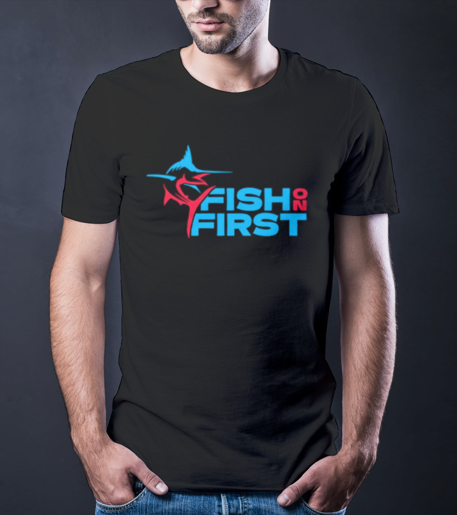 Miami Marlins Fish On First T-Shirt