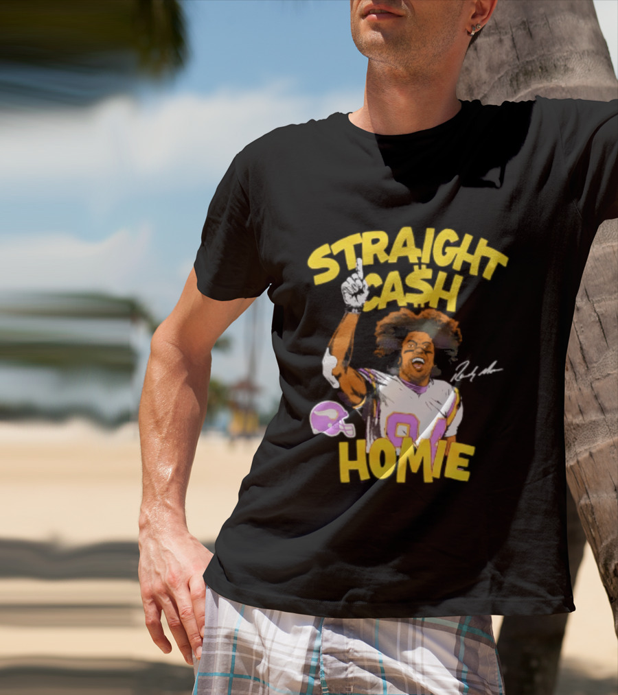 Minnesota Vikings Randy Moss Straight Cash Homie 84 T-Shirt
