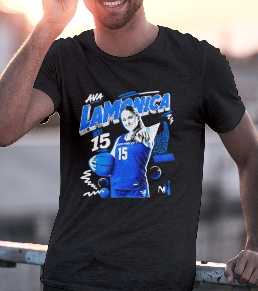 Ava LaMonica 15 Buffalo Bulls NCAA Women's Basketball Player Jersey Number T-Shirt