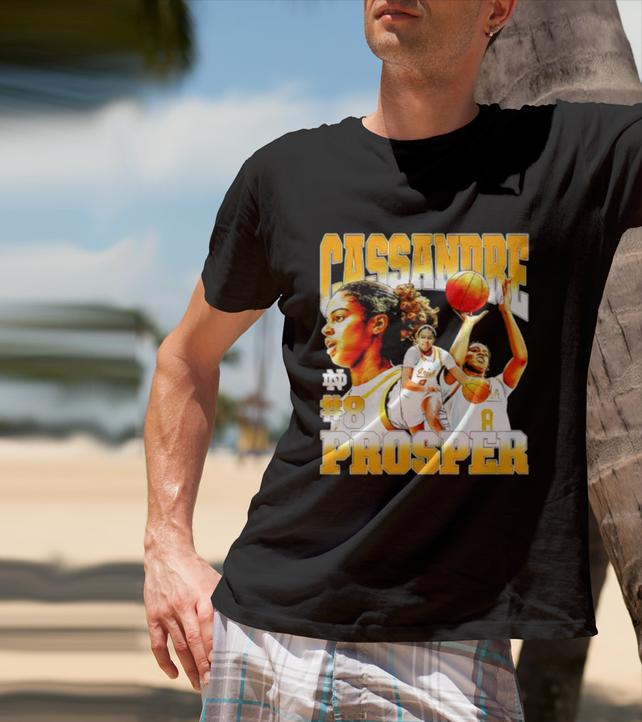 Cassandre Prosper 0 Notre Dame Women's Basketball 8 NCAA Player T-Shirt