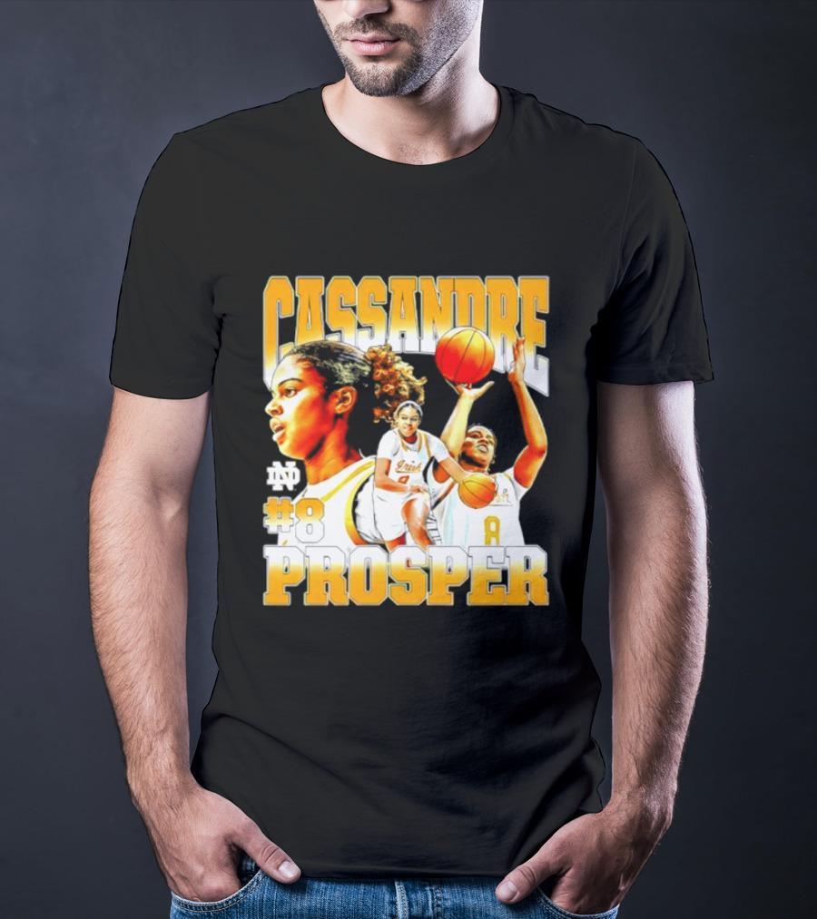 Cassandre Prosper 0 Notre Dame Women's Basketball 8 NCAA Player T-Shirt