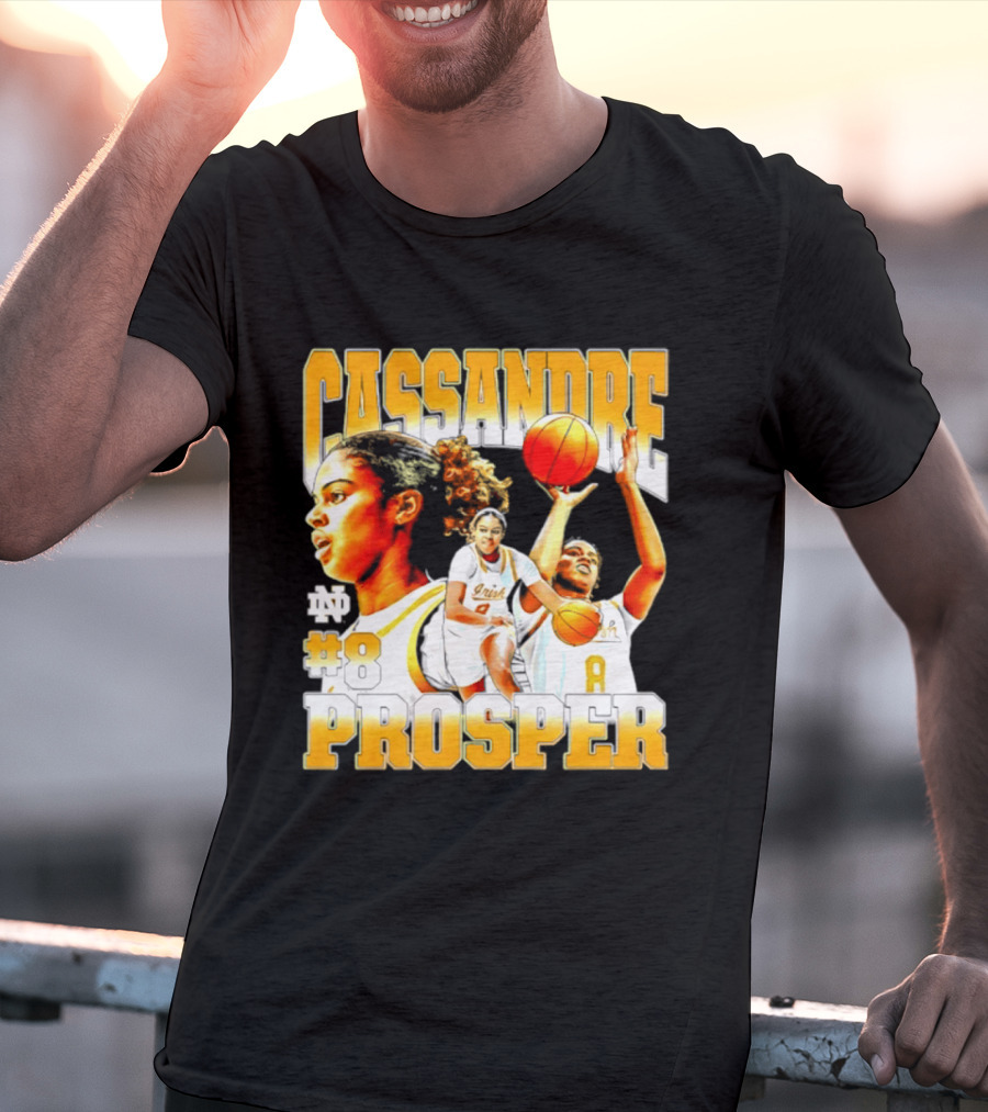 Cassandre Prosper 0 Notre Dame Women's Basketball 8 NCAA Player T-Shirt
