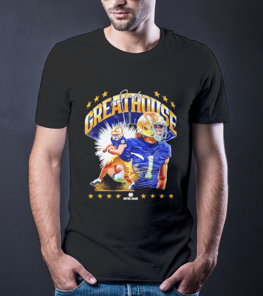 Jaden Greathouse Notre Dame NCAA Football Player Number 1 T-Shirt