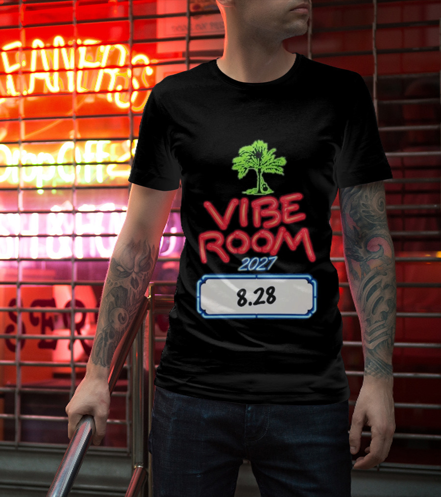 Kenny Chesney Vibe Room 8 28 2027 Tour Date Palm Tree T-Shirt