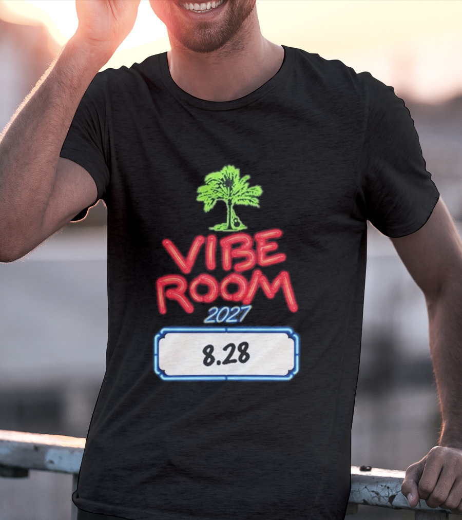 Kenny Chesney Vibe Room 8 28 2027 Tour Date Palm Tree T-Shirt
