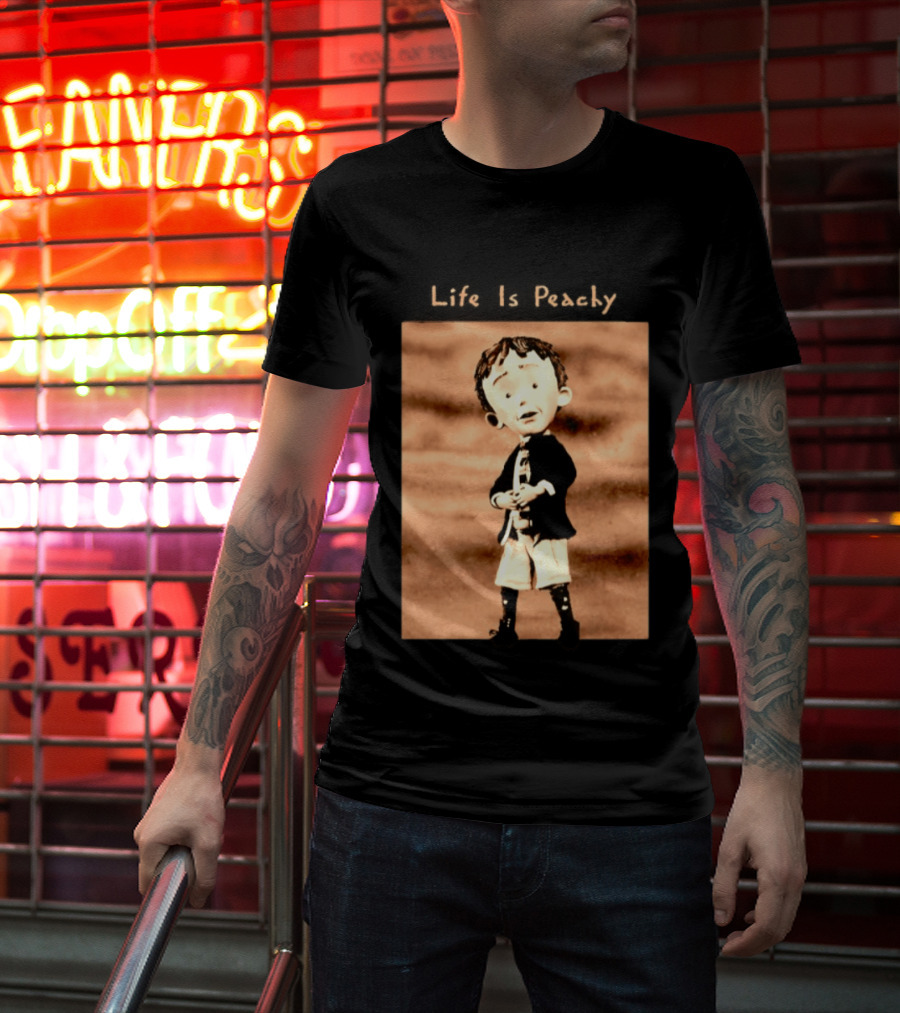 Life Is Peachy Korn Nu Metal Character Jonathan Davis T-Shirt