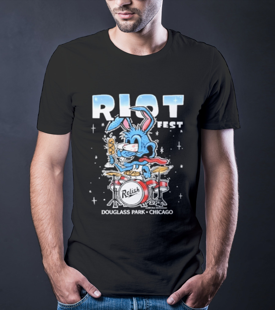Riot Fest 2026 Douglass Park Chicago Exclusive Bunny Drummer September 18 20 2026 T-Shirt