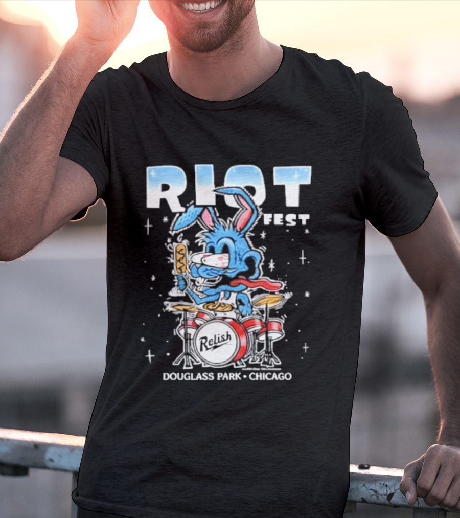 Riot Fest 2026 Douglass Park Chicago Exclusive Bunny Drummer September 18 20 2026 T-Shirt