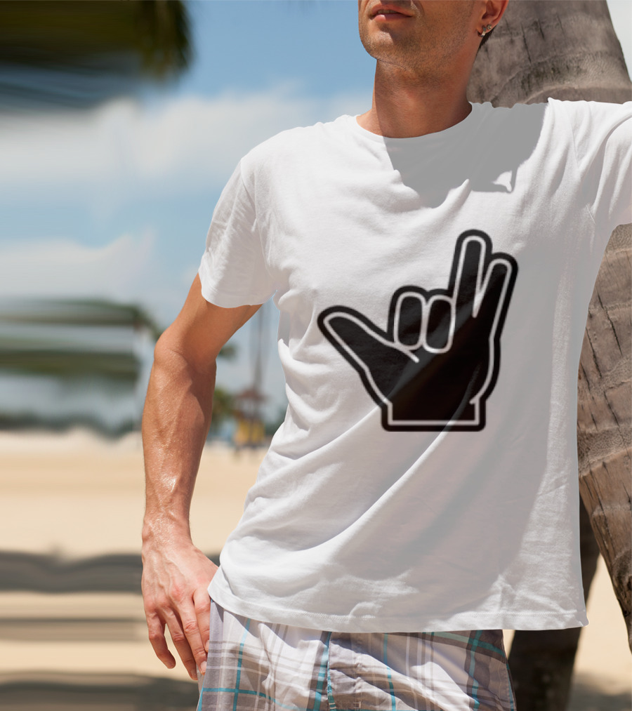 8Ro8 Store Hammajang Shaka Hand Sign Gesture T-Shirt