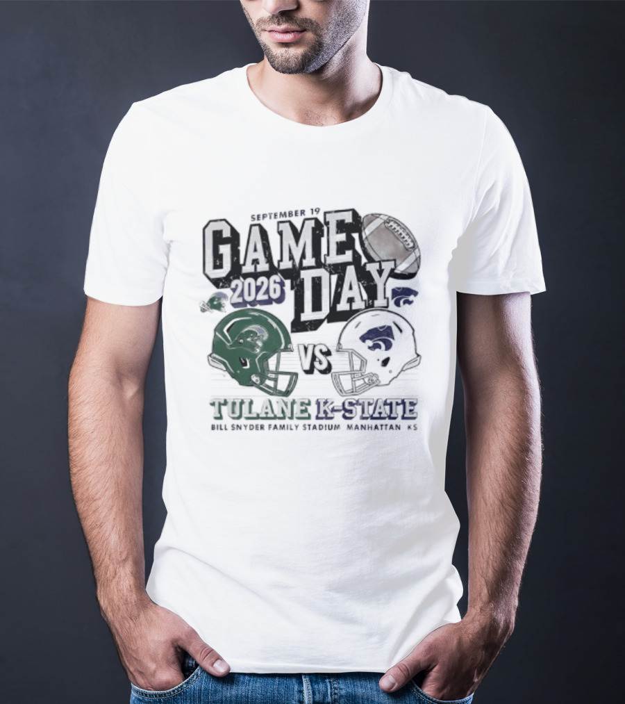 Gameday 2026 September 19 Tulane Vs K State Bill Snyder Family Stadium Manhattan KS T-Shirt