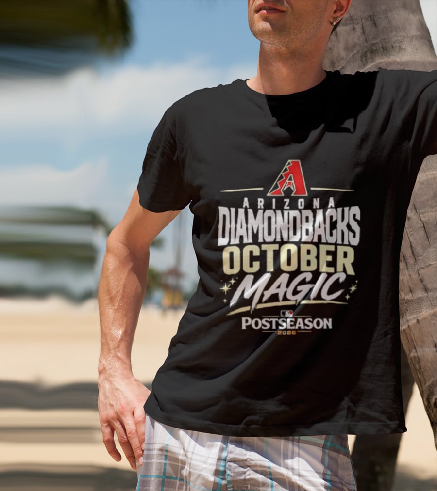 Arizona Diamondbacks October Magic 2026 MLB Postseason Celebration T-Shirt