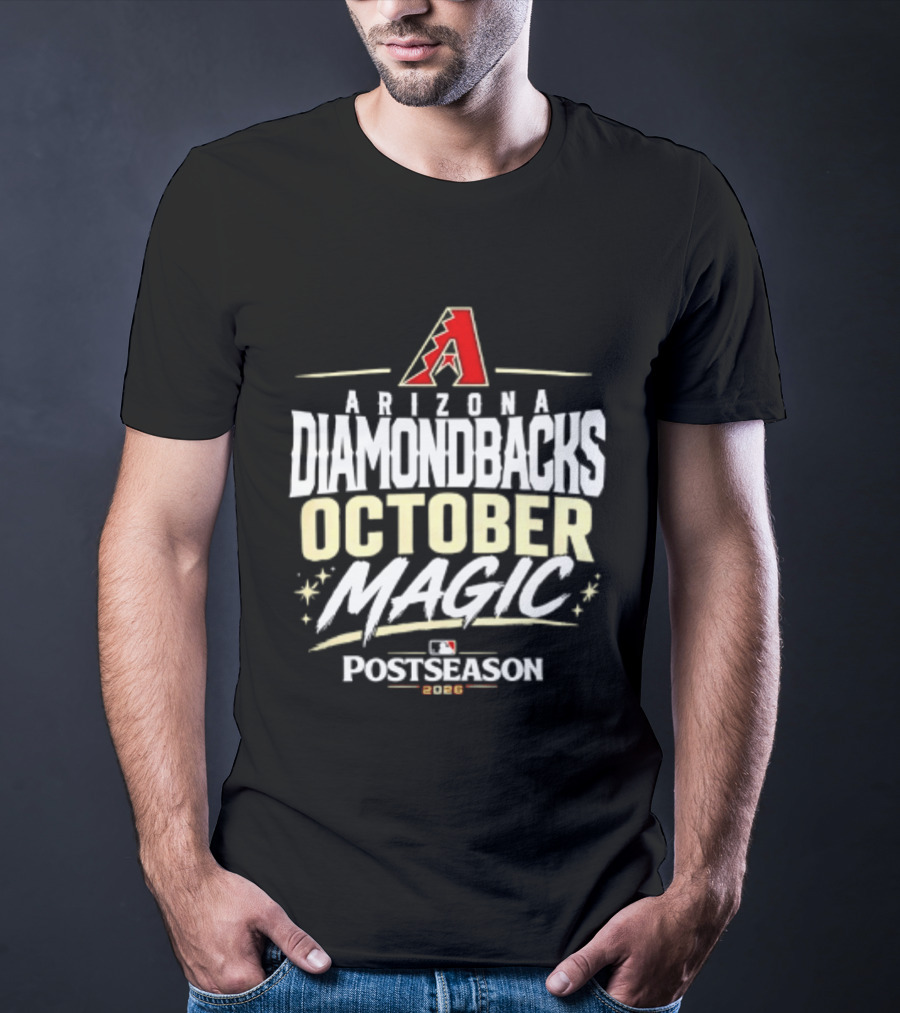 Arizona Diamondbacks October Magic 2026 MLB Postseason Celebration T-Shirt