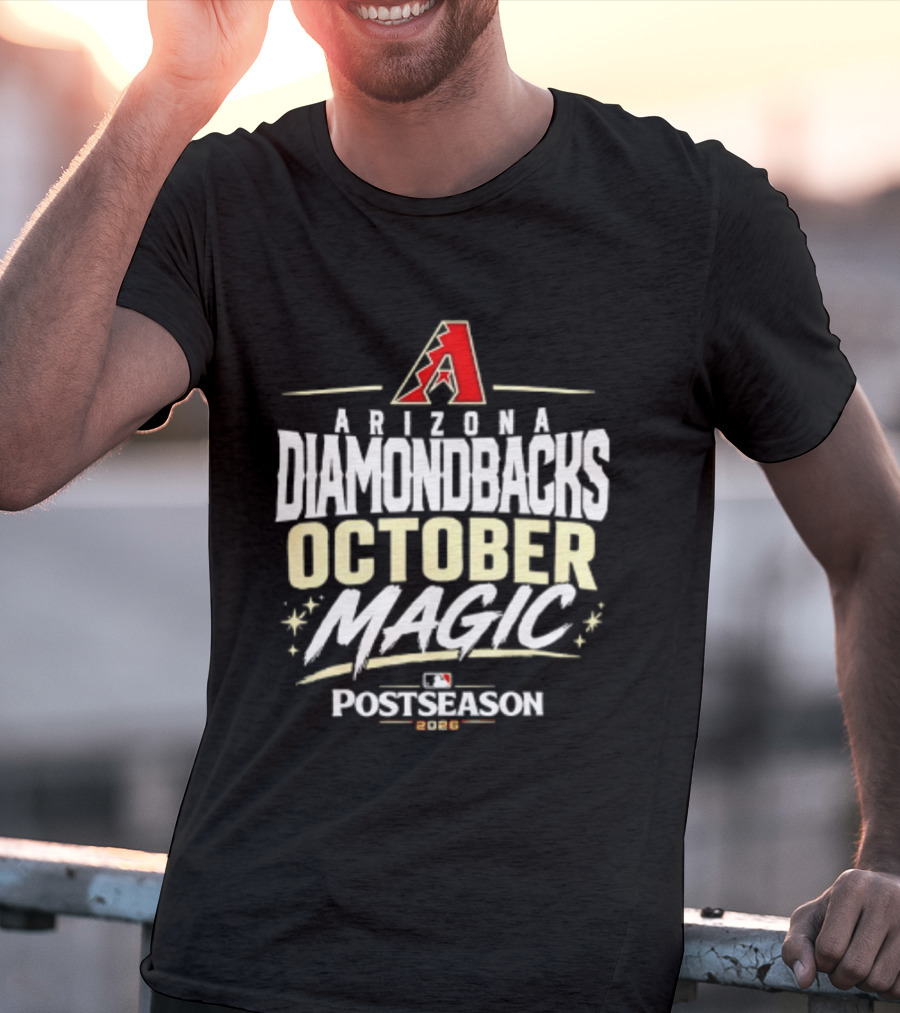 Arizona Diamondbacks October Magic 2026 MLB Postseason Celebration T-Shirt