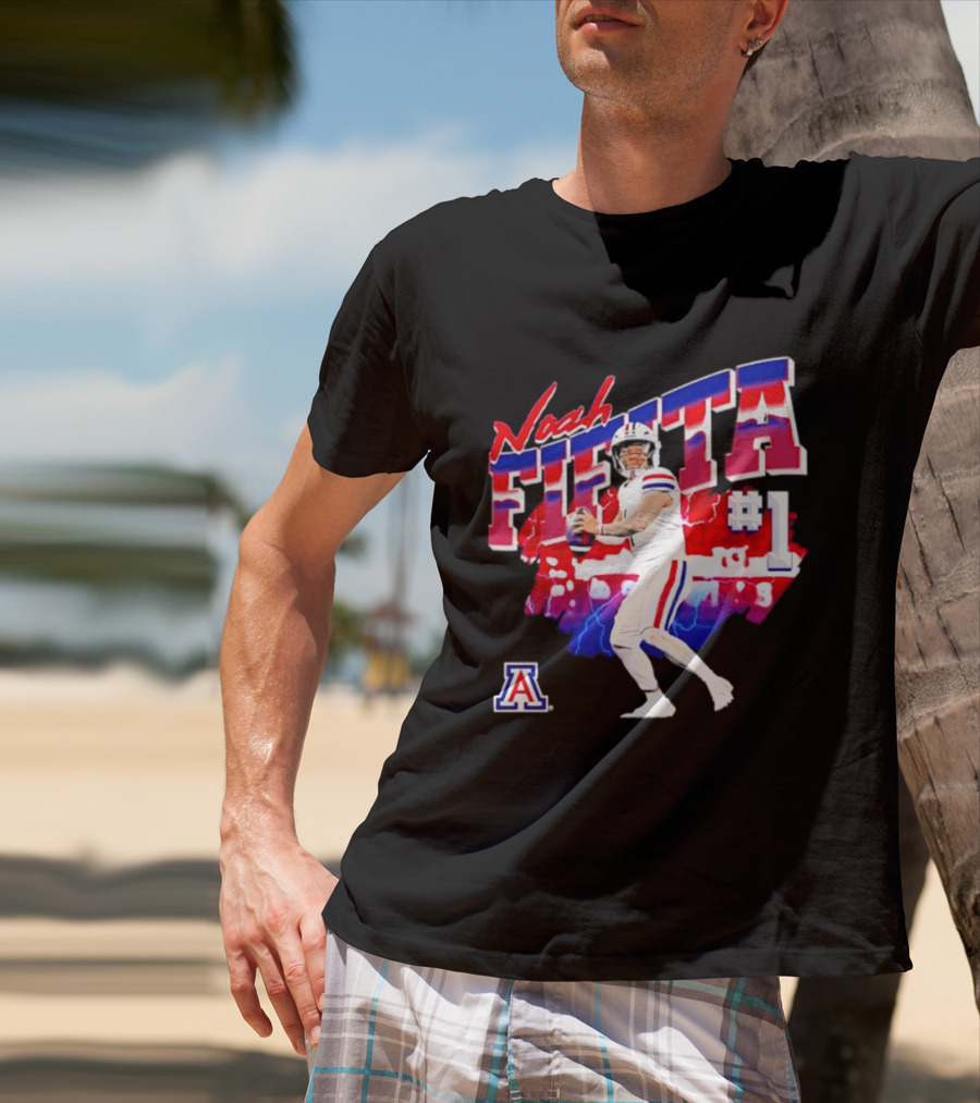 Noah Fifita Arizona Wildcats Number 1 Football Player T-Shirt