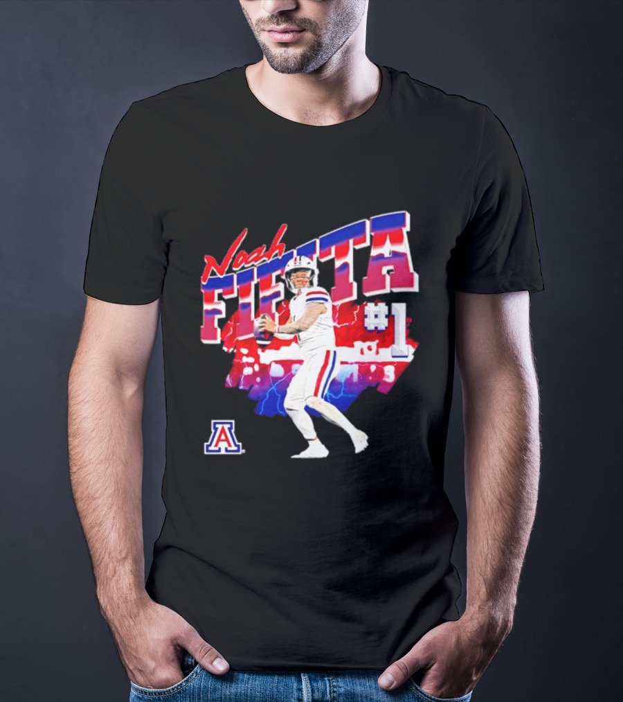 Noah Fifita Arizona Wildcats Number 1 Football Player T-Shirt