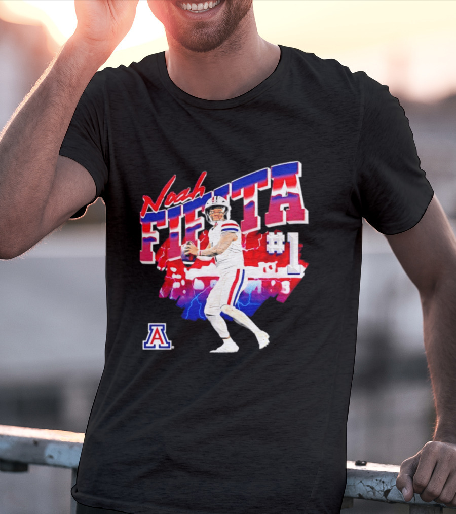 Noah Fifita Arizona Wildcats Number 1 Football Player T-Shirt
