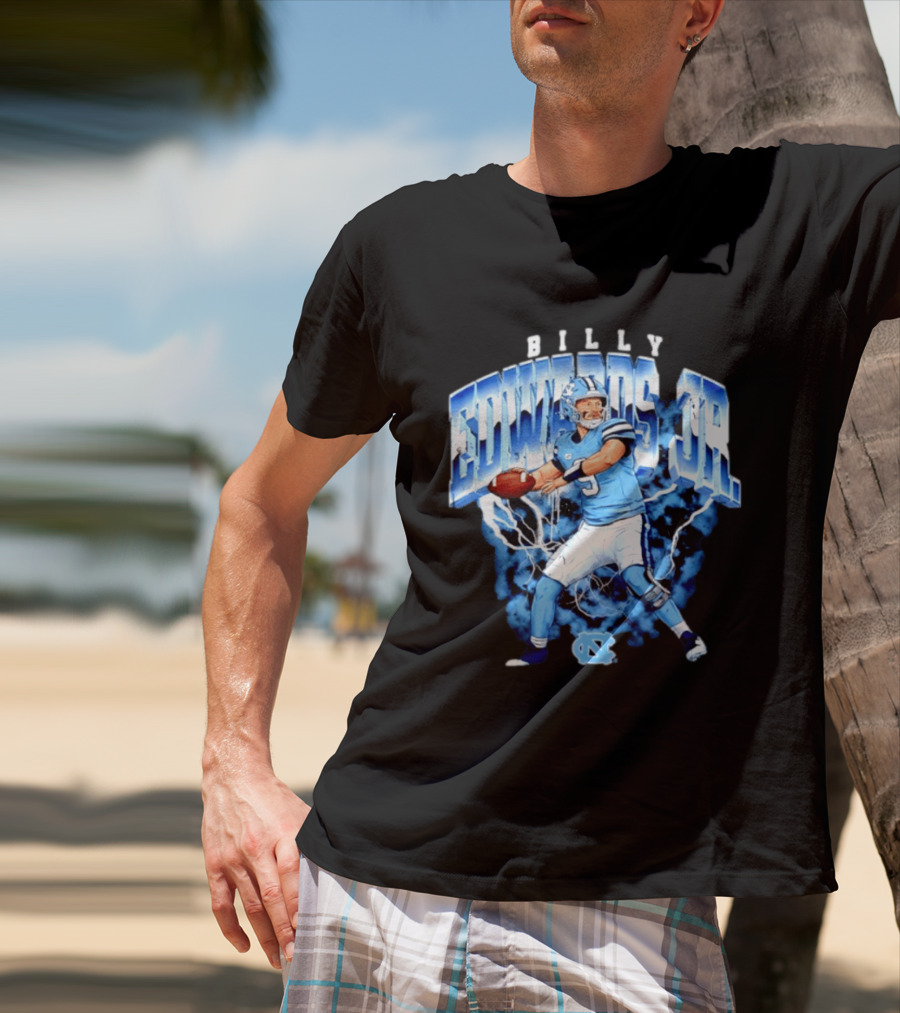 Billy Edwards Jr 9 North Carolina Tar Heels NCAA Football Player T-Shirt
